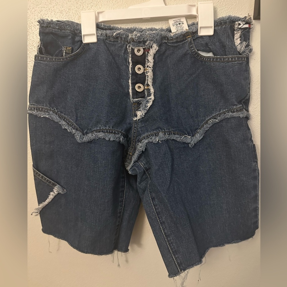 Rare Vintage Cargo Tommy Hilfiger Jean Shorts size 11